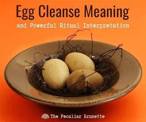 Witch egg cleansing ritual